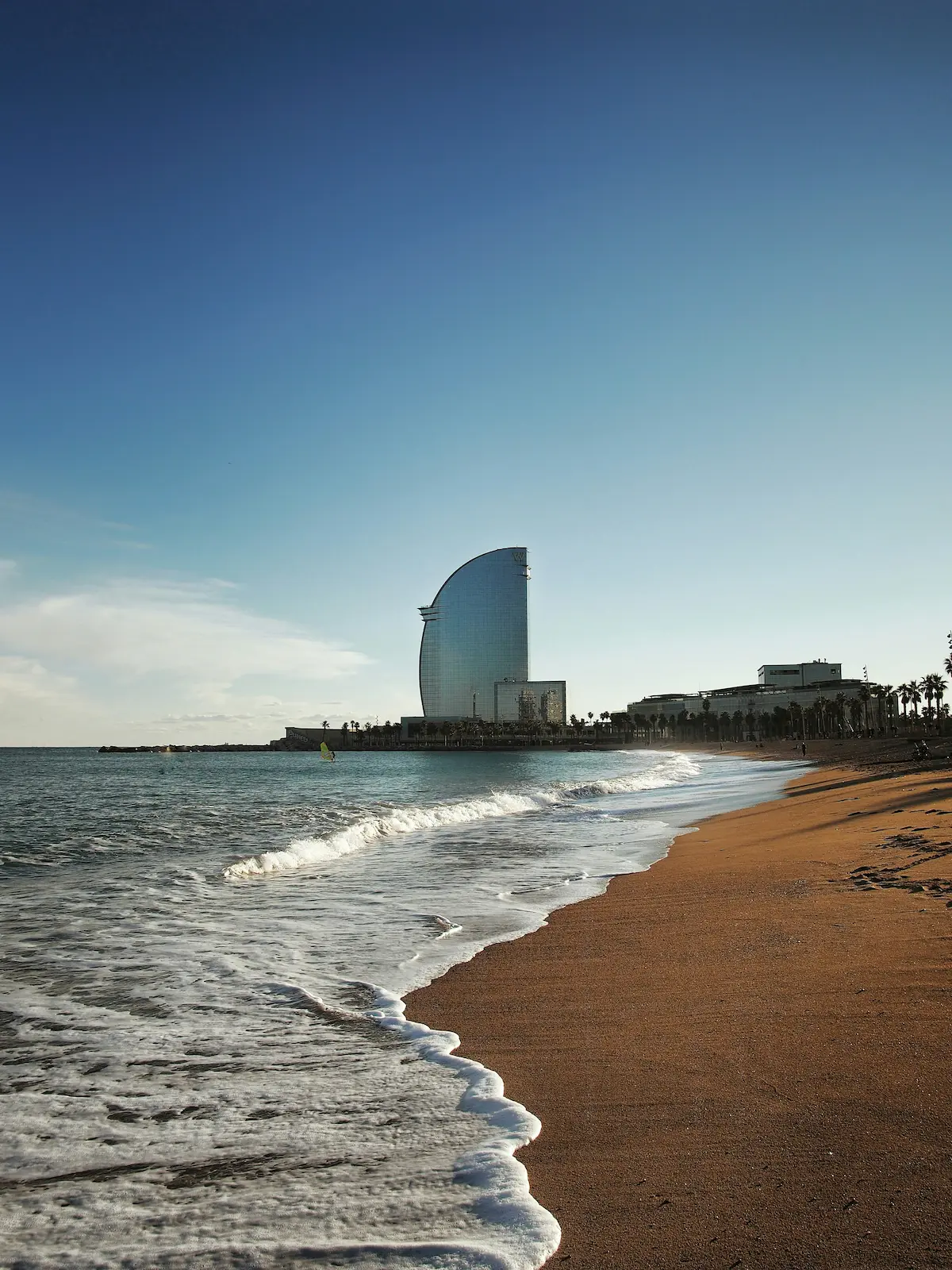 The reclaimed shore, Barcelona
